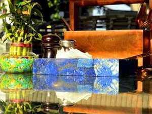 ถาดเสิร์ฟสีน้ำเงินธรรมชาติ โต๊ะกาแฟคริสตัล พร้อมอุปกรณ์เสริมห้องน้ำสำหรับเครื่องประดับ ชุดอุปกรณ์บนโต๊ะประดับอัญมณี จำนวนมาก ขายส่ง - Product Image 3