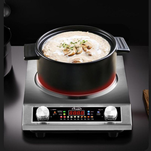 Cuisinière à induction professionnelle Silver Crest, simple foyer, corps en acier inoxydable, 3500W, contrôle de la puissance, chauffage rapide, pour comptoir - Product Image 3