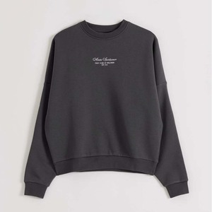 Custom Blank French Terry Crew Neck <b>Sweatshirt</b> Cropped Oversized Raglan Loose Women <b>Yoga</b> Gym Casual Daily Loungewear Workout Top - Product Image 2