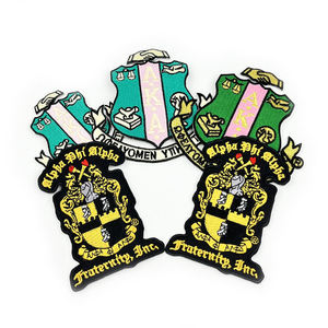 Custom Iron-<b>on</b> <b>Sew</b>-<b>on</b> Stick-<b>on</b> 3D Fabric Woven <b>Patches</b> with Heart & Alphabet Shapes Self Adhesive Badge Labels for Hats Clothes - Product Image 4