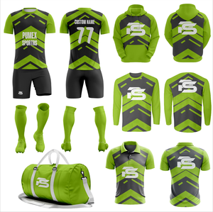 Conjunto de Uniforme de Fútbol Reversible, Camiseta de Fútbol Transpirable de Secado Rápido, Impresión de Número de Equipo Personalizada - Product Image 1