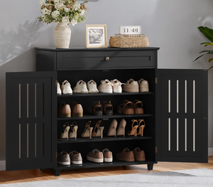 Meuble à chaussures moderne en bois massif pour salon, support à chaussures en bois de qualité supérieure à bon prix, directement du fabricant - Product Image 2