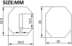 Manche de couteau en bois d'olivier et bois de santal de qualité supérieure – Manche de couteau de chef japonais octogonal fait main 105 mm - Product Image 6