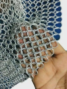Capucha de malla metálica de 10 mm de aluminio con diseño de cara abierta para sesión de fotos - Product Image 5