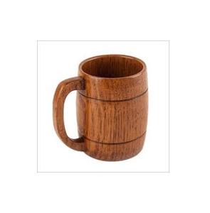Fournisseur en gros de tasses en bois de luxe, tasse viking moderne en bois et acier inoxydable avec poignée, tasse en bois pour sublimation - Product Image 2