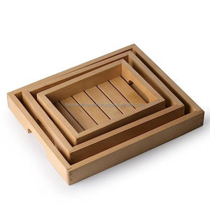 Bandeja de madera antigua Bandeja de servicio de comida de madera de acacia natural Uso para el hogar Hotel y restaurante por Falak World Export - Product Image 1