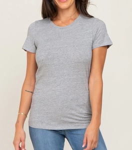 Wholesale Maternity T Shirts For Ladies Solid Color Half Sleeves O Neck Nursing Pregnancy Clothing Breathable Outerwear <b>Tshirt</b> - Product Image 5