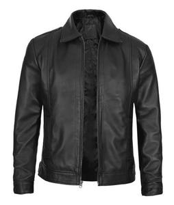 Veste en jean et cuir unisexe de haute qualité personnalisable, 100% coton, style décontracté pour l'hiver, avec logo brodé, capuche intégrée - Product Image 5