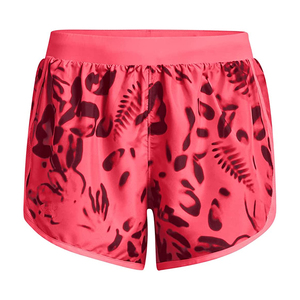 Women's High <b>Waist</b> Floral Print Shorts Quick Dry Sporty Knitted Polyester <b>Elastic</b> <b>Waist</b> Short <b>Skirt</b> Style - Product Image 1