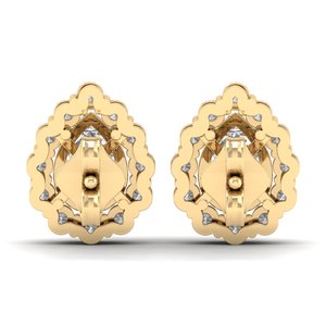 REYES Classic Design 925 Sterling <b>Silver</b> Moissanite Screw <b>Back</b> Stud <b>Earrings</b> For Women Luxury Wedding Anniversary Gift Jewelry - Product Image 4