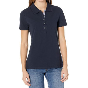 Polo de Mujer en Tendencia, Venta al por Mayor, Logotipo Bordado Personalizado, Manga Corta, Algodón Piqué, Uniforme Deportivo de Golf para Mujer - Product Image 4