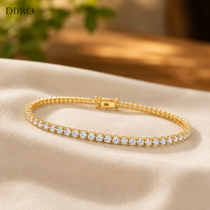 Unisex GRA Certified With Moissanite Jewelry Brilliant Round Cut Diamond <b>Bracelets</b> 925 Sterling <b>Silver</b> Tennis Luxury <b>Bracelet</b> - Product Image 4