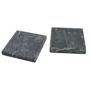 Vaisselle carrée en pierre sous-verres et tampons décor à la maison Table à manger et restaurant Design sous-verres plats ensemble pierre - Product Image 1