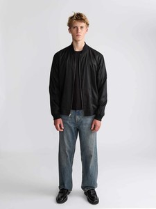 Blouson bomber marron zippé pour homme avec col et poignets côtelés, style streetwear décontracté - Product Image 5