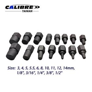 TAIWAN CALIBRE 15pc Hand Operated OEM Multi-Spline Screw Extractor <b>Set</b> with <b>Easy</b> <b>Out</b> Bolt Extractor - Product Image 2
