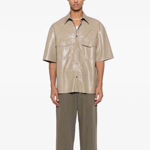 Chemises en cuir légères pour hommes, matière douce et résistante, coupe confortable, idéales pour le quotidien et le bureau - Product Image 3