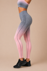 Leggings pour femmes SALSTAR SPORTS, nouveau design unique, respirant, antibactérien, respectueux de l'environnement, en spandex/polyester, longueur intégrale, taille mi-haute - Product Image 4