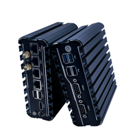 Mini Computadora Industrial Integrada Sin Ventilador, Carcasa de Aluminio, Doble LAN, COM, HDMI, VGA, USB, Amplio Rango de Temperatura 24/7, Larga Duración de la Batería, Montaje Industrial