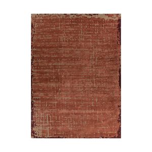 <b>Hand</b> <b>Tufted</b> Wool and Viscose Rust Rectangle <b>Rug</b> Premium Quality Handmade Area <b>Rug</b> - Product Image 3