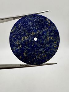 หน้าปัดนาฬิกาสีน้ำเงินธรรมชาติ ลาพิส ลาซูลี รุ่น: 31.50 มม. หน้าปัดกลมขัดเงาด้านเดียว - Product Image 5