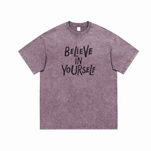 Custom Acid Wash T Shirt Men Women Unisex Oversized <b>Vintage</b> Streetwear <b>Tee</b> OEM Private Label Manufacturer Loose Fit Style <b>Tee</b> - Product Image 5