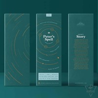 Boîte de parfum cosmétique de luxe personnalisée imprimée sur mesure, recyclable, avec pelliculage brillant, emballage en papier haute résolution pour baume capillaire botanique Bliss