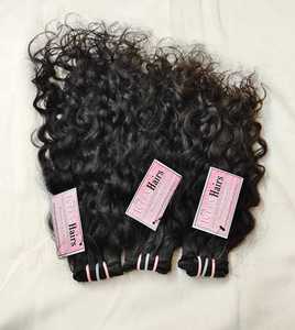 Extensions de cheveux 100% naturels Remy indiens non traités, bouclés crépus, 28 pouces, noirs, provenant du Temple Jerry Curly - Product Image 1