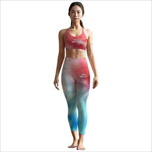 Ensemble legging de yoga hautement élastique et soutien-gorge de sport assorti pour femmes, ensemble de fitness et de yoga pour femmes - Product Image 1