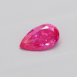 Diamant de laboratoire CVD de 0,28 ct, rose vif fantaisie, taille idéale en forme de poire, pureté VVS2 - Product Image 1