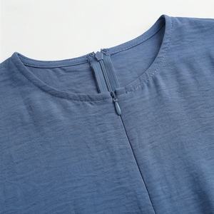 Combinaison Robe Musulmane et Voile Abaya Simple Couche Dentelle Été Nouveau Style Couleur Personnalisée Vêtements Islamiques pour Femmes - Product Image 4