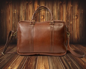 Bolsos de Cuero 100% Genuino para Portátil, Casuales, Duraderos, de Hombro, Diseño OEM Personalizado, Precio al por Mayor para Hombre - Product Image 1