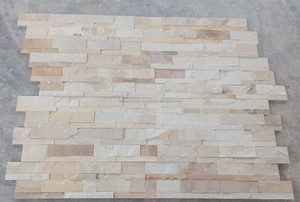 Panel de Piedra Cultivada de Arenisca Verde Menta, Revestimiento de Pared para Chimenea, Adoquines de Piedra Apilada, Decoración Rústica para Jardín - Product Image 5