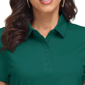 Polo moderne uni pour femme avec logo personnalisé, respirant, décontracté, pour l'été, fabrication OEM - Product Image 5