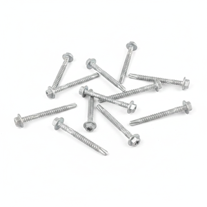 Self-Drilling <b>Screws</b> Washer Head Zinc/Hot-Dip <b>Galvanized</b> Carbon Steel Metric/Inch Standard Deep Coarse Thread Full-Length Class - Product Image 1