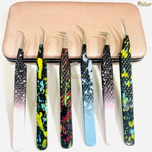 Professional Lash Tweezers Stainless Steel Serrated Tip Diamond Grip Eyelash Extension Tool Custom Logo - Product Image 5