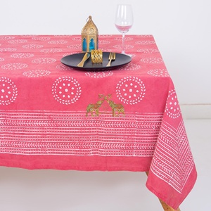 Manteles de comedor con estampado Dabu hechos a mano, fabricantes de manteles 100% algodón para hoteles, cubiertas de mesa personalizadas para fiestas - Product Image 4