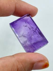 Pierre précieuse améthyste naturelle, pierre taillée en vrac, forme rectangulaire, 40,67 carats, pour la fabrication de bijoux - Product Image 1