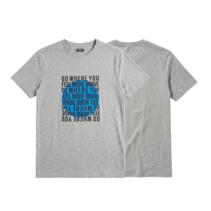 T-shirt respirant personnalisé pour hommes, logo sur mesure, coton doux, vente en gros, vêtements de mode pour tenue décontractée - Product Image 2