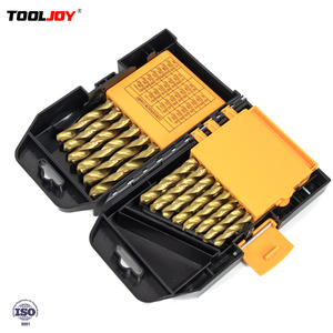 Tooljoy Pro 29-Piece Titanium HSS khoan bit Thiết lập tốc độ cao thép Twist & nề cho kim loại, gỗ & bê tông khoan - Product Image 2