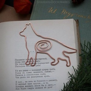 Handmade Copper Wire <b>Bookmark</b> Elegant Rose Design Durable Metal Page Marker Stylish Book Gift Readers Students Office and Home - Product Image 1