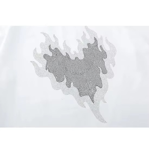 Camiseta de Alta Calidad con Pedrería Personalizada, 250 g/m², Algodón Orgánico, Corte Holgado, Estilo Urbano, Unisex, 100% Algodón - Product Image 4