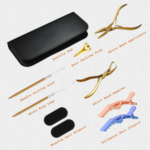 Kit d'outils Microlink pour extensions de cheveux à micro-perles avec pinces professionnelles, pinces de pose et de retrait de perles pour extensions de cheveux, légères - Product Image 5