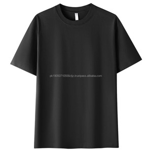 Camiseta de algodón 100% de 2 piezas de gran tamaño de verano para hombre personalizada, camiseta transpirable para correr para hombre - Product Image 3