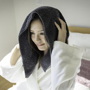 Toalla Senpatsu para el cuidado del cabello, tamaño mediano-largo, 330 * 900 mm, hecha en Japón, 100% algodón, toallas para secar el cabello, 4 colores, tejido esponjoso. - Product Image 6