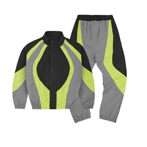Conjunto Deportivo para Hombre, Talla Grande, Ligero, Estampado, con Cuello Alto, Pantalones de Chándal para Entrenamiento, Chaqueta Cortavientos de Nailon, Personalizable para Fútbol - Product Image 6