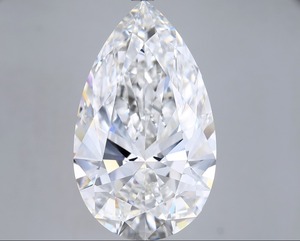 เพชรทรงลูกแพร์ 12.05 กะรัต เพาะเลี้ยงในห้องปฏิบัติการ สี F ความสะอาด VS1 คุณภาพการเจียระไนระดับ Triple Excellent ได้รับการรับรอง CVD สีขาวประกายระยิบระยับ พลอยเดี่ยวแบบหลวม - Product Image 1