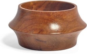 Ensemble de bracelets artisanaux en bois, bijoux fantaisie, avec bracelets fins et épais, ornés de copeaux de laiton collés à la main, finition artisanale - Product Image 3