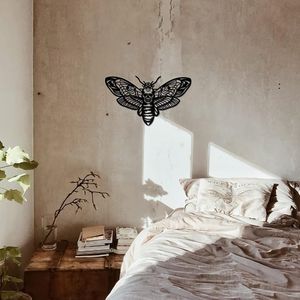 Decorazione Murale in Ferro a Forma di Falena Fatta a Mano in Stile Vintage per Camere da Letto Gotiche, Cottagecore, Soggiorni e Giardini - Servizio di Ritiro Disponibile - Product Image 4