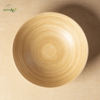 Bol en bambou tissé à la main, écologique, pour la maison et la cuisine, vaisselle durable