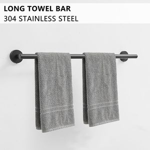 Juego de 8 Accesorios de Baño Negros de Acero Inoxidable, Toallero, Porta Toallas, Herrajes Premium para su Baño - Product Image 1